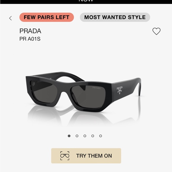 Prada PR A01SF Sunglasses; black - Picture 8 of 9